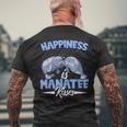 Happiness Is Mana Kisses Seekow Florida Mana T-Shirt mit Rückendruck Geschenke für alte Männer