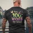 Happy 100 Wicked Days Of School 100 Days Of School Costume Men's T-shirt Back Print Gifts for Old Men