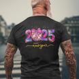 Happy New Year 2025 Pink Coquette Party Family Matching 2025 T-Shirt mit Rückendruck Geschenke für alte Männer