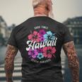 Hawaii Waikiki Surfing T-Shirt mit Rückendruck Geschenke für alte Männer