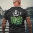 A Heart For Bubatz Bubatz Saying With Heart Bubatz T-Shirt mit Rückendruck Geschenke für alte Männer