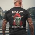 Heavy Metal Navidad Rock Navidad Camiseta Hombre Estampado Espalda Regalos para ancianos