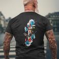 Hokusai Japonais En Fleurs De Cerisier Dans Le Style Rétro Des Années 90 T-shirt imprimé au dos Cadeaux pour les vieillards