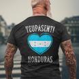 Honduras Flag Heart Teupasenti City Camiseta Hombre Estampado Espalda Regalos para ancianos