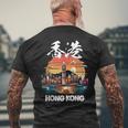 Hong Kong Harbor City Attractions Hkg Asia Souvenir T-Shirt mit Rückendruck Geschenke für alte Männer