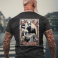 Horror The Lovers Tarot Card Frankenstein And Bride Men's T-shirt Back Print Gifts for Old Men