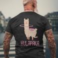 Hulapaka Alpaca Lama Hula Hooping Hoops Hoop Dance Hullern T-Shirt mit Rückendruck Geschenke für alte Männer