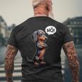 Humorvolle s Für Rauhaardackel Hundebesitzer Dickköpfiger Rauhaardackel Nö Dackel Hund Lustiges Hunde Schwarz U-Ausschnitt Kurzarm S Eu Klein Kind Casual T-Shirt mit Rückendruck Geschenke für alte Männer