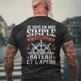 Humour Bateau Capitaine Marin Bateaux Bateau T-shirt imprimé au dos Cadeaux pour les vieillards