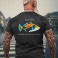 Humuhumunukuapua'a Olelo Hawaiian Reef Triggerfish T-Shirt mit Rückendruck Geschenke für alte Männer