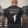 Ich Bin Hier Der Chef Ich Bin Hier Der Chef T-Shirt mit Rückendruck Geschenke für alte Männer