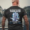 Ich Brauche Keine Therapie Ich Muss Nur Nach Kreta T-Shirt mit Rückendruck Geschenke für alte Männer