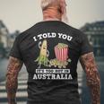 Ich Habe Dir Gesagt Ein Roadtrip Durch Australien Souvenir Popcorn Witz Reisen T-Shirt mit Rückendruck Geschenke für alte Männer