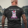 Ich Mache Keine Fehler Ich Erschaffe Katastrophen Einhorn T-Shirt mit Rückendruck Geschenke für alte Männer