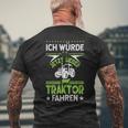 'Ich Würde Jetzt Lieber Tractor Driving' T-Shirt mit Rückendruck Geschenke für alte Männer