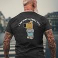 I'm Just A Chill Guy Meme T-Shirt mit Rückendruck Geschenke für alte Männer