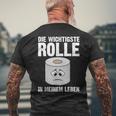 The Most Important Role Sarcasm Humour Slogan T-Shirt mit Rückendruck Geschenke für alte Männer