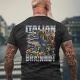 Italian Brainrot Men's T-shirt Back Print Gifts for Old Men