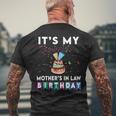 It's My Mother's In Law Birthday Family Matching Confetti Men's T-shirt Back Print Gifts for Old Men