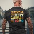 Januar 1979 Lustige Geschenke 46 Geburtstag T-Shirt mit Rückendruck Geschenke für alte Männer