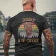 Just A Bit Outside Baseball Vintage Men's T-shirt Back Print Gifts for Old Men