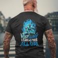 Keep Trying Hockey Sobre Hielo Portero Camiseta Hombre Estampado Espalda Regalos para ancianos