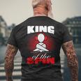 King Of The Spin Edm Dj Music Lover Camiseta Hombre Estampado Espalda Regalos para ancianos