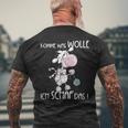 Komme Was Woll T-Shirt mit Rückendruck Geschenke für alte Männer