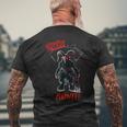 Krampus Is Coming Lauf Wenn Du Kannst T-Shirt mit Rückendruck Geschenke für alte Männer