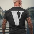 La Letra Un Diseño Con La Letra Camiseta Hombre Estampado Espalda Regalos para ancianos