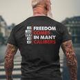 La Libertadiene En Muchos Calibres Propietario De Armas Amante De Las Armas Camiseta Hombre Estampado Espalda Regalos para ancianos