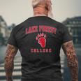Lake Forest College Athletics Arch Retro Vintage Men's T-shirt Back Print Gifts for Old Men