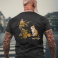 Lapin En Peluche Mignon De Style Chinois T-shirt imprimé au dos Cadeaux pour les vieillards