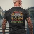 Las Leyendas Nacen En Marzo 1982 42 Cumpleaños Hombre Camiseta Hombre Estampado Espalda Regalos para ancianos