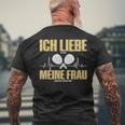 Liebe Es Wenn Meine Frauch Mich Padel Spielen Lässt T-Shirt mit Rückendruck Geschenke für alte Männer