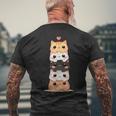 Lindos Gatos Niños Y Gatitos Amante De Los Gatos Anime Y Kawaii Gato Camiseta Hombre Estampado Espalda Regalos para ancianos