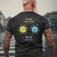I Lost An Electron Are You Positive Chemistry Blague T-shirt imprimé au dos Cadeaux pour les vieillards