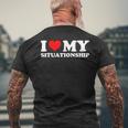 I Love My Situationship I Heart My Situationship Retro Men's T-shirt Back Print Gifts for Old Men
