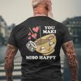 You Maki Miso Happy Sushi Kawaii Japan T-Shirt mit Rückendruck Geschenke für alte Männer