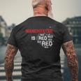 Manchester Is Red United Football Fans Slogan T-Shirt mit Rückendruck Geschenke für alte Männer