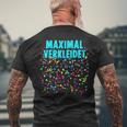 Maximally Dressed With Confetti Costume For Carnival Fancy Dress T-Shirt mit Rückendruck Geschenke für alte Männer