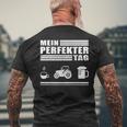 Mein Perfekt Tag Farmer T-Shirt mit Rückendruck Geschenke für alte Männer