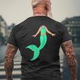 Mermaid Outfit Water Party Atlantis Costume T-Shirt mit Rückendruck Geschenke für alte Männer