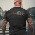 Mi Corazón Late Por El Latido Deloleibol Camiseta Hombre Estampado Espalda Regalos para ancianos
