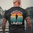 Mir Reichts Ich Geh Laufen Jogging Runner Slogan T-Shirt mit Rückendruck Geschenke für alte Männer