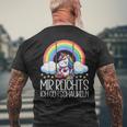 Mir Reichts Ich Geh Schaukeln Unicorn Partner Look T-Shirt mit Rückendruck Geschenke für alte Männer