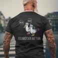 Moin Fish Buns Seagull North German Platgerman T-Shirt mit Rückendruck Geschenke für alte Männer