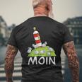 Moin North Sea Lighthouse Motif I North Sea Island Sheep T-Shirt mit Rückendruck Geschenke für alte Männer