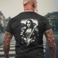 Mona Lisa Rock Music Band Concierto Festival Guitarra Eléctrica Camiseta Hombre Estampado Espalda Regalos para ancianos