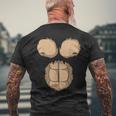 Monkey Breast Upper Body Monkey Costume T-Shirt mit Rückendruck Geschenke für alte Männer
